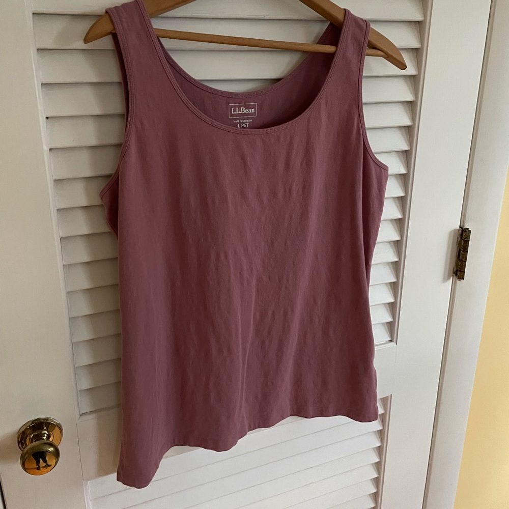 L.L. Bean Rose Tank Top Women’s Petite Large
